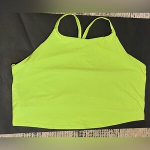 Old Navy Active Lime Green Powersoft Tank Light Support